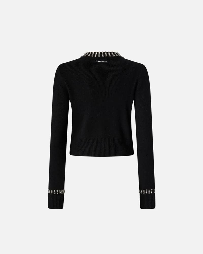 Pinko SPEZZINO CARDIGAN BLEND WS STR FW25 da donna in Cardigan Drestige - Casamassima, commercioVirtuoso.it
