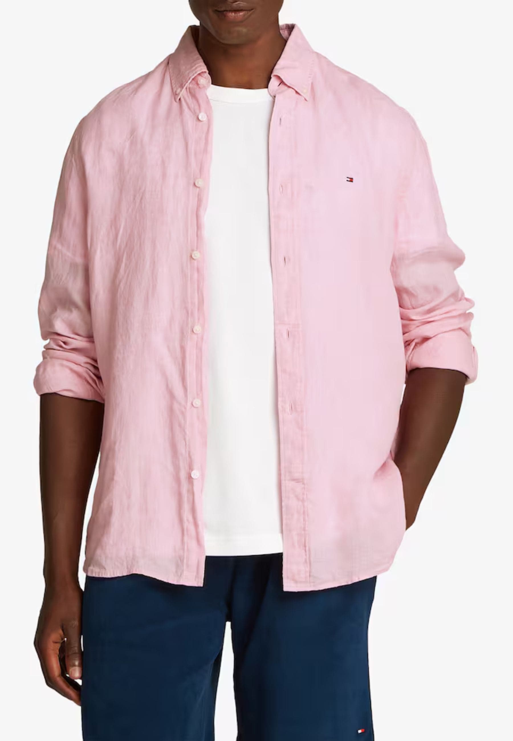 Tommy Hilfiger CAMICIA PIGMENT DYED LI SOLID RF SHIRT da uomo in Camicie casual Drestige - Casamassima, commercioVirtuoso.it