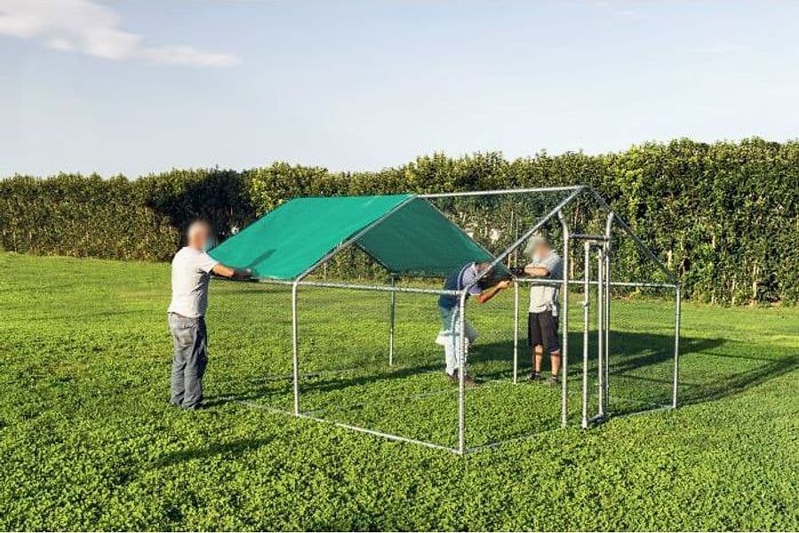 Gabbia per animali da esterno - Recinto per Polli 3 x 4m x 2m H - 12 mq in Pollai e gabbie CarrelloDigitale.it - Seclì, commercioVirtuoso.it