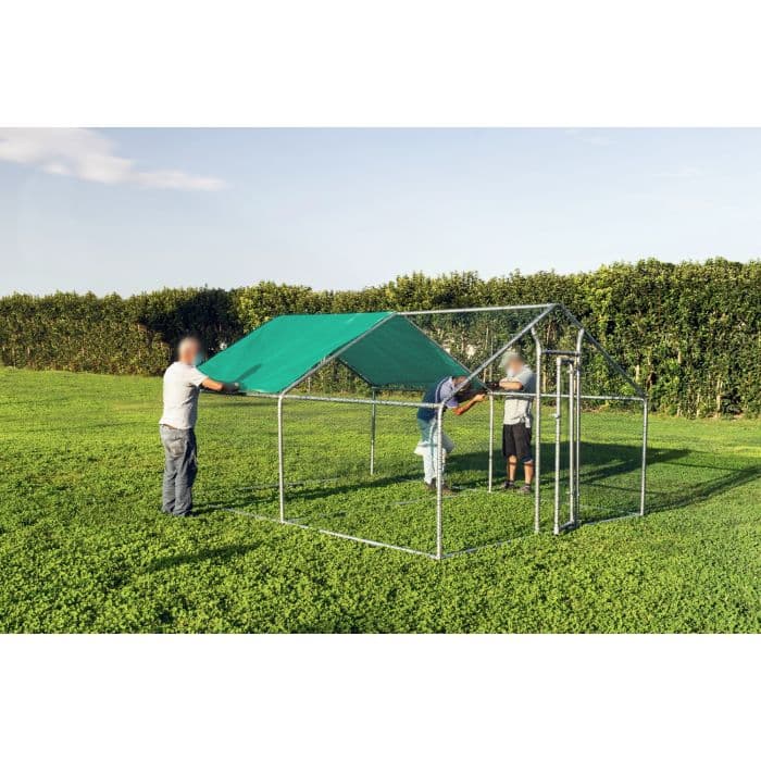 Gabbia per animali da esterno - Recinto per Polli 3 x 4m x 2m H - 12 mq in Pollai e gabbie CarrelloDigitale.it - Seclì, commercioVirtuoso.it