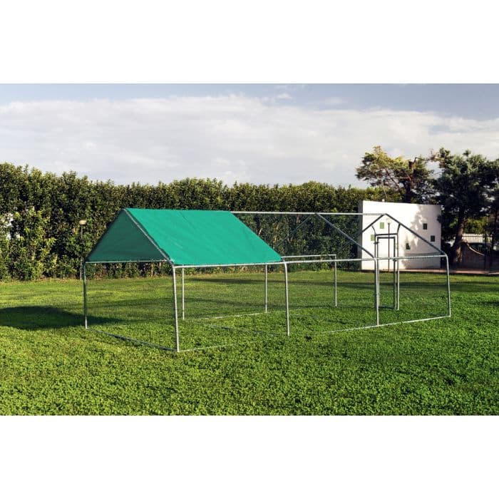 Gabbia per animali da esterno - Recinto per Polli 3 x 6m x 2m H - 18 mq in Pollai e gabbie CarrelloDigitale.it - Seclì, commercioVirtuoso.it