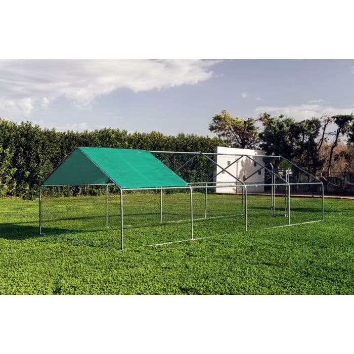 Gabbia per animali da esterno - Recinto per Polli 3 x 8m x 2m H - 24 mq in Pollai e gabbie CarrelloDigitale.it - Seclì, commercioVirtuoso.it