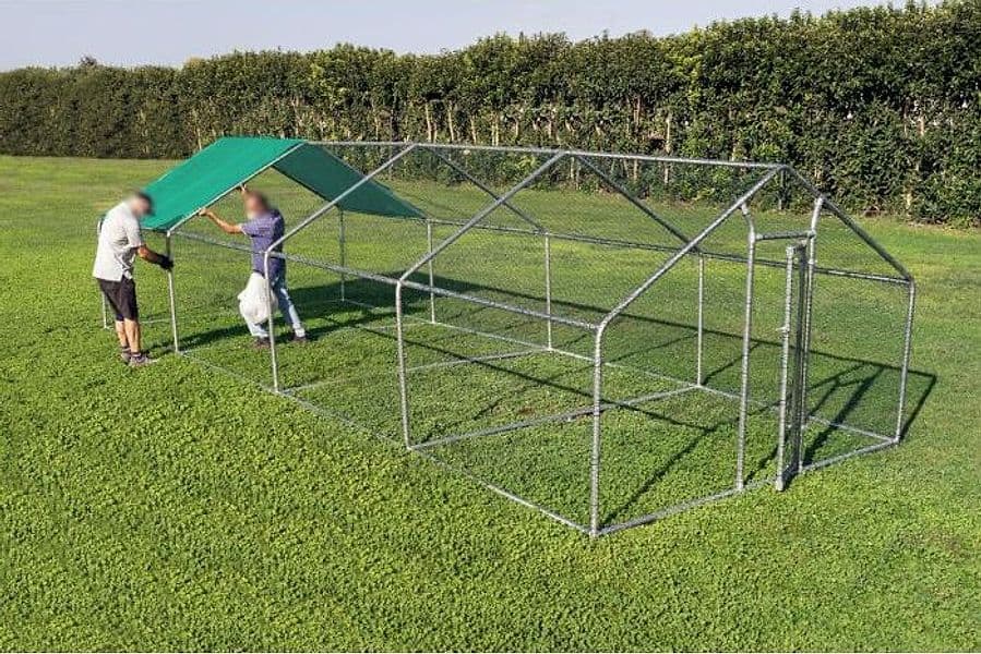 Gabbia per animali da esterno - Recinto per Polli 3 x 8m x 2m H - 24 mq in Pollai e gabbie CarrelloDigitale.it - Seclì, commercioVirtuoso.it