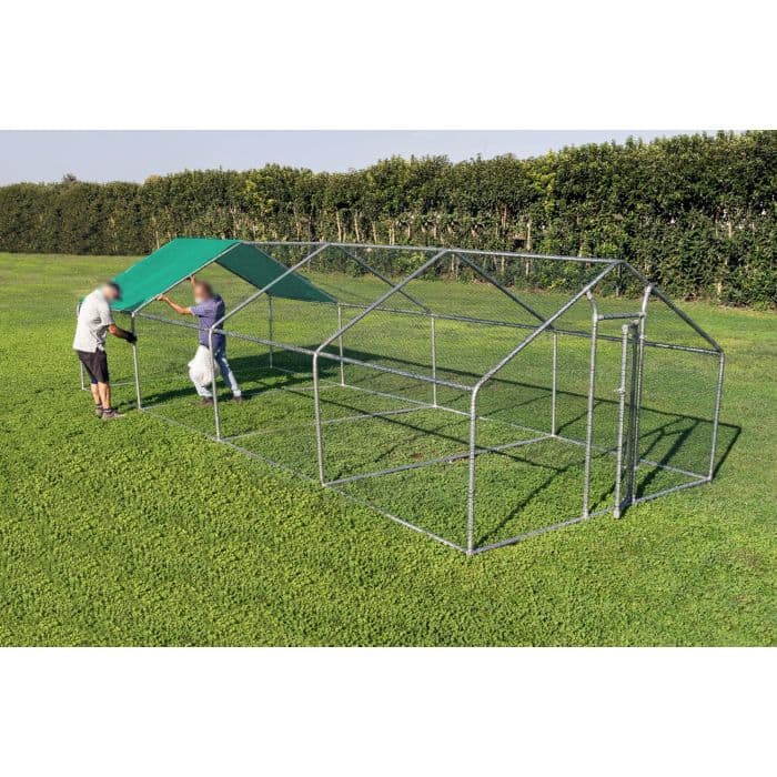 Gabbia per animali da esterno - Recinto per Polli 3 x 8m x 2m H - 24 mq in Pollai e gabbie CarrelloDigitale.it - Seclì, commercioVirtuoso.it