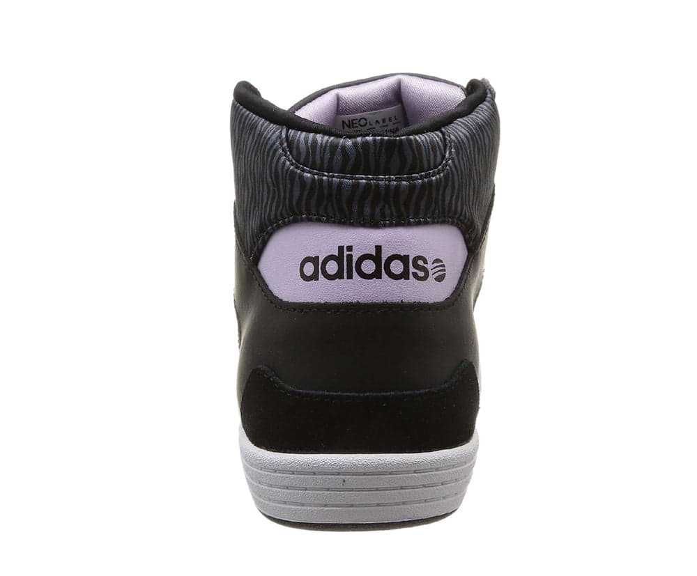 ADIDAS Tennis alte Donna art. HOOPS VL MID W (F97823) in ecopelle Black/Silver/Purple in Sneaker casual Bilello Shop - San Giovanni in Fiore, commercioVirtuoso.it