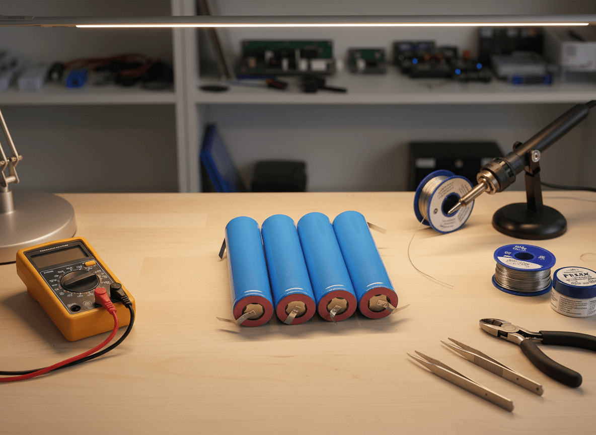 4 Batterie 18650 Litio 2200mAh 3,7V Ricaricabile Paglietta Linguette Lamella Saldabile Pacco Batterie in Pile ricaricabili Solgeny - Besate, commercioVirtuoso.it