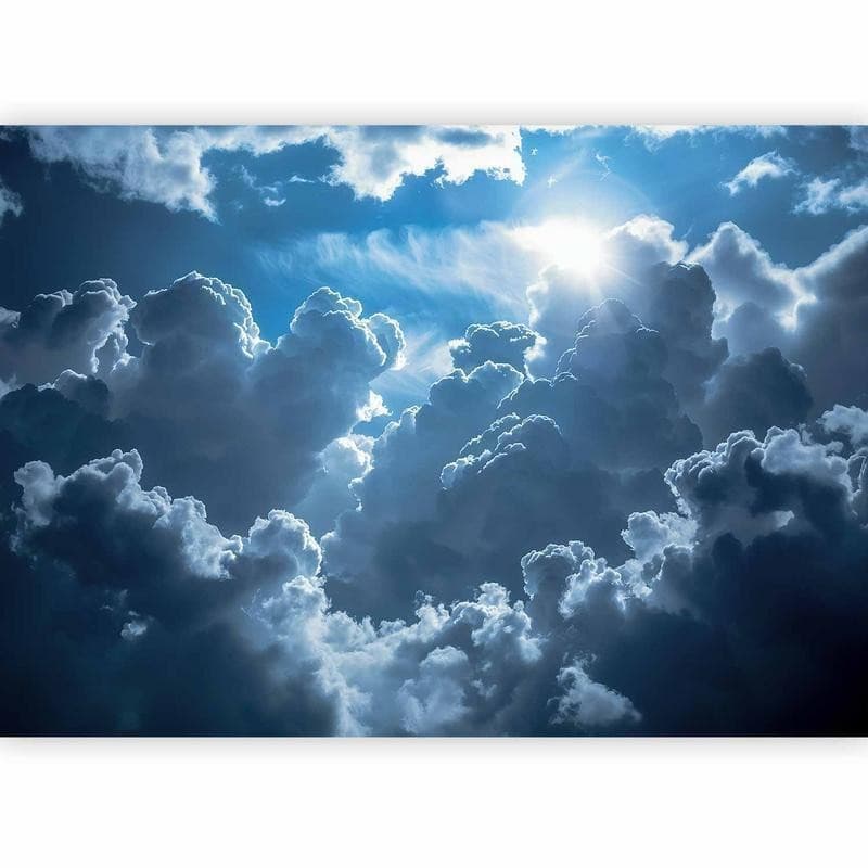 Carta da parati - Animated Scenery: The Sun Battling with Clouds in Carta da parati Collezione Casa - Trebisacce, commercioVirtuoso.it