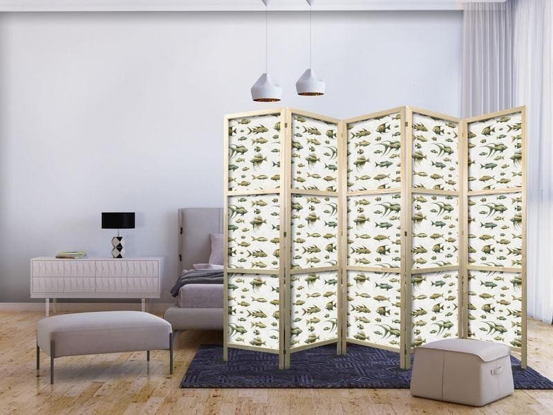 Paravento giapponese Specie insolite di pesci 5 ante in Paraventi Collezione Casa - Trebisacce, commercioVirtuoso.it