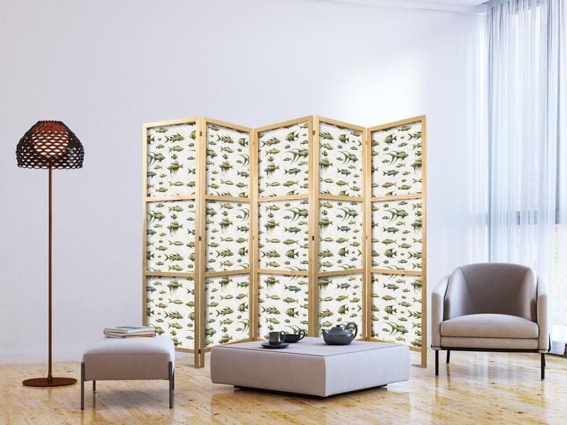 Paravento giapponese Specie insolite di pesci 5 ante in Paraventi Collezione Casa - Trebisacce, commercioVirtuoso.it