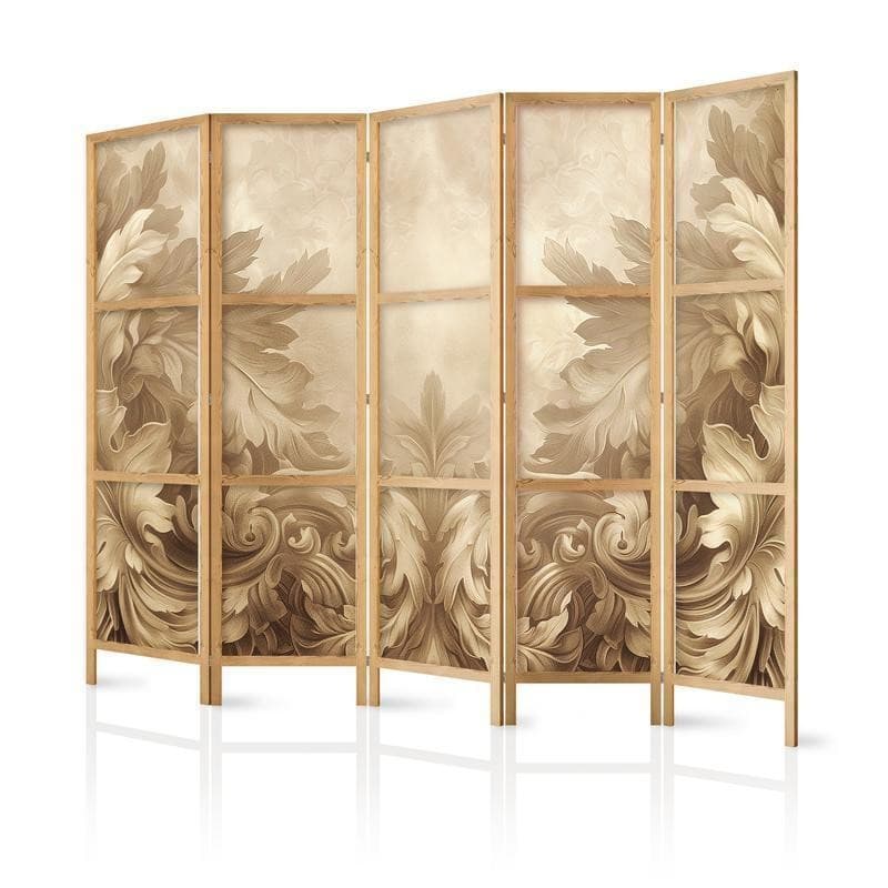 Paravento giapponese Ornamento barocco beige 5 ante in Paraventi Collezione Casa - Trebisacce, commercioVirtuoso.it