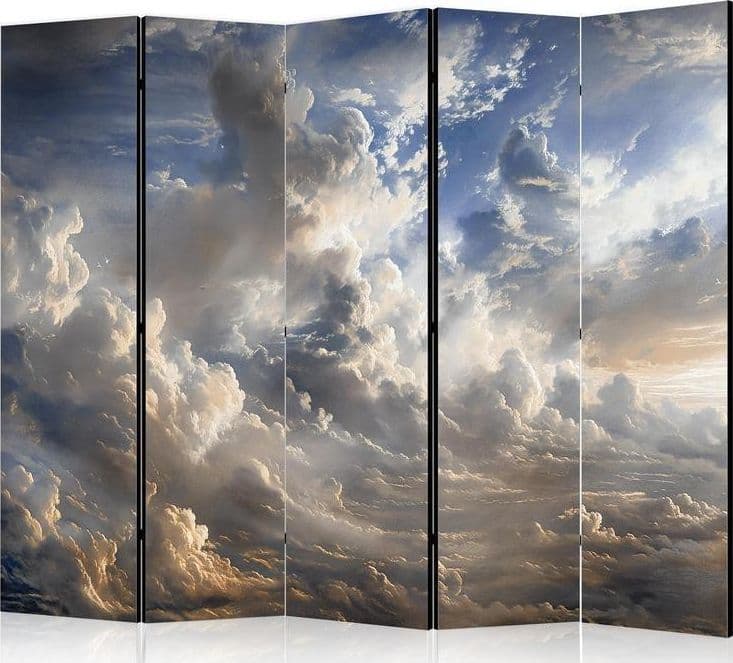 Paravento - Golden Reflections on Clouds Foreshadowing Dusk