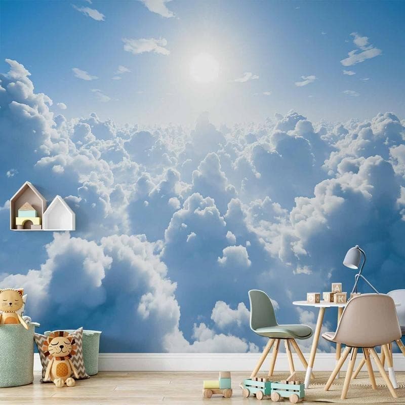 Carta da parati - Heavenly Calm: Warm Rays of the Sun in Carta da parati Collezione Casa - Trebisacce, commercioVirtuoso.it
