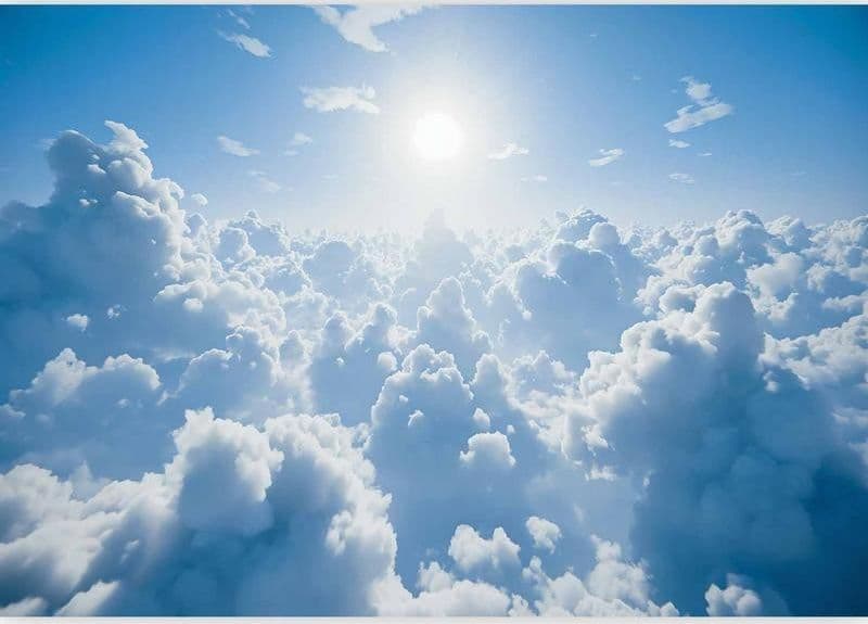 Carta da parati - Heavenly Calm: Warm Rays of the Sun in Carta da parati Collezione Casa - Trebisacce, commercioVirtuoso.it