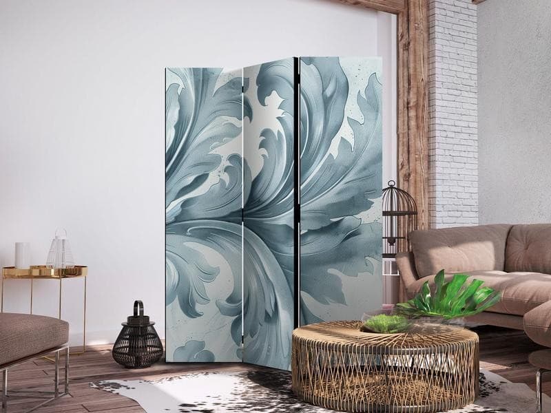 Paravento - Stone Baroque Ornaments in Light Shades of Gray and Blue in Paraventi Collezione Casa - Trebisacce, commercioVirtuoso.it