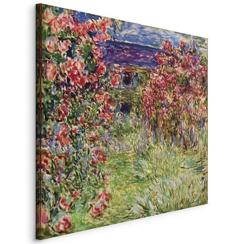 Quadro - La maison dans les roses (Claude Monet) in Poster e stampe Collezione Casa - Trebisacce, commercioVirtuoso.it