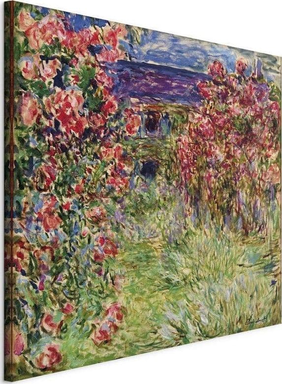 Quadro - La maison dans les roses (Claude Monet) in Poster e stampe Collezione Casa - Trebisacce, commercioVirtuoso.it