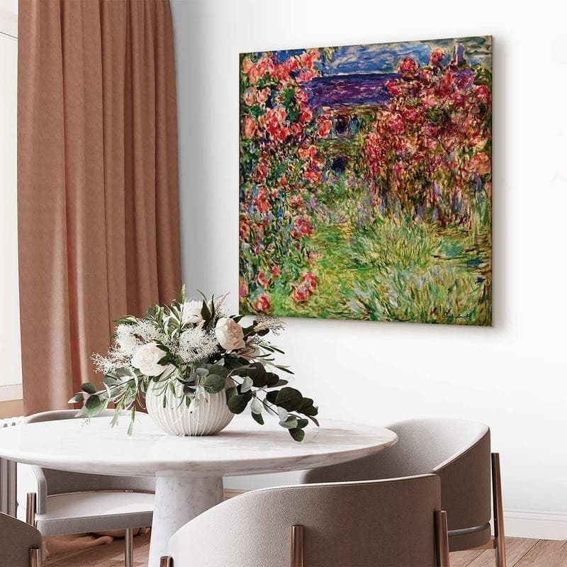 Quadro - La maison dans les roses (Claude Monet) in Poster e stampe Collezione Casa - Trebisacce, commercioVirtuoso.it