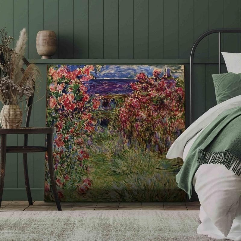 Quadro - La maison dans les roses (Claude Monet) in Poster e stampe Collezione Casa - Trebisacce, commercioVirtuoso.it