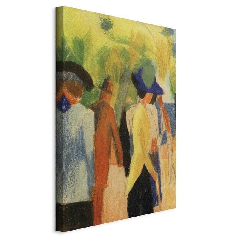Quadro - Spaziergänger unter Bäumen (Spaziergänger im Park) (August Macke) in Poster e stampe Collezione Casa - Trebisacce, commercioVirtuoso.it