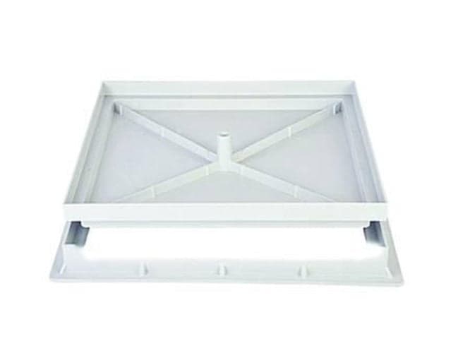 SIGILLO CON TELAIO PER POZZETTO -- - cm.40x40 - in PP copolimero grigio chiaro in prodotto EuroStore07 - Alatri, commercioVirtuoso.it