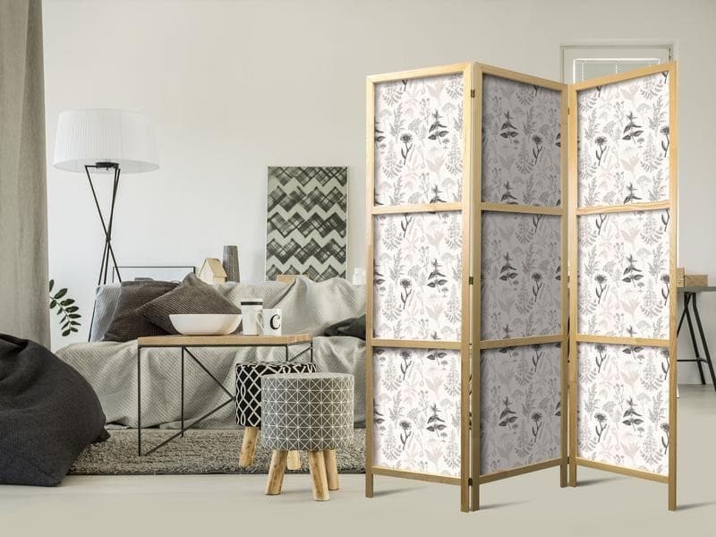 Paravento giapponese Fantasia floreale beige 3 ante in Paraventi Collezione Casa - Trebisacce, commercioVirtuoso.it