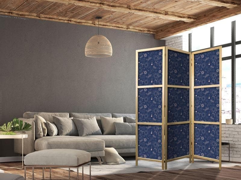Paravento giapponese - Cosmic Inspirations - Pattern with Stars and Constellations on a Dark Background in Paraventi Collezione Casa - Trebisacce, commercioVirtuoso.it