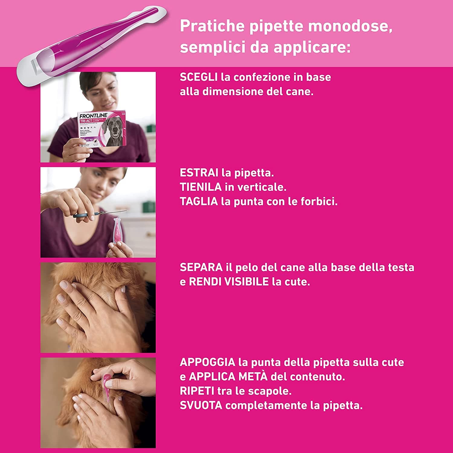 FRONTLINE TRI-ACT SPOT-ON PER CANI "M" - iIN CONF. DA 6 PZ - FERR 438209 in prodotto EuroStore07 - Alatri, commercioVirtuoso.it