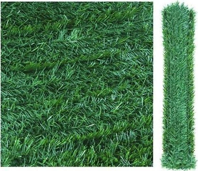 SIEPE ORNAMENTALE ARTIFICIALE CON FOGLIE PINO - mt.3x1,5h. - in prodotto EuroStore07 - Alatri, commercioVirtuoso.it