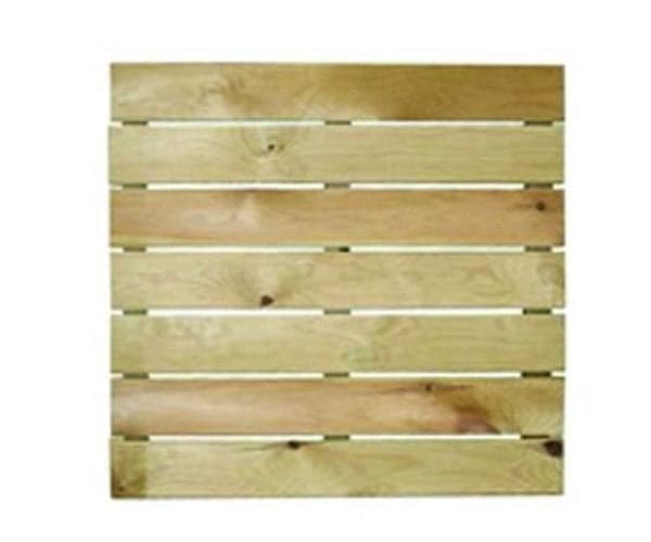 PEDANA IN PINO IMPREGNATO - cm.50x50x3,2 PER ESTERNO GIARDINO FER-314893 in prodotto EuroStore07 - Alatri, commercioVirtuoso.it