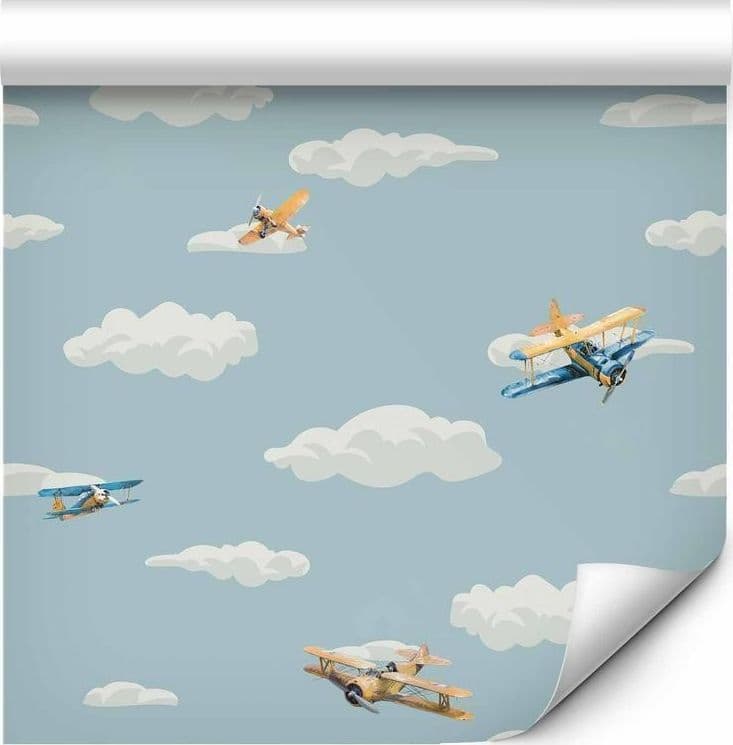 Tappezzeria murale Aeroplani colorati in Sticker da muro e lettere in legno Collezione Casa - Trebisacce, commercioVirtuoso.it
