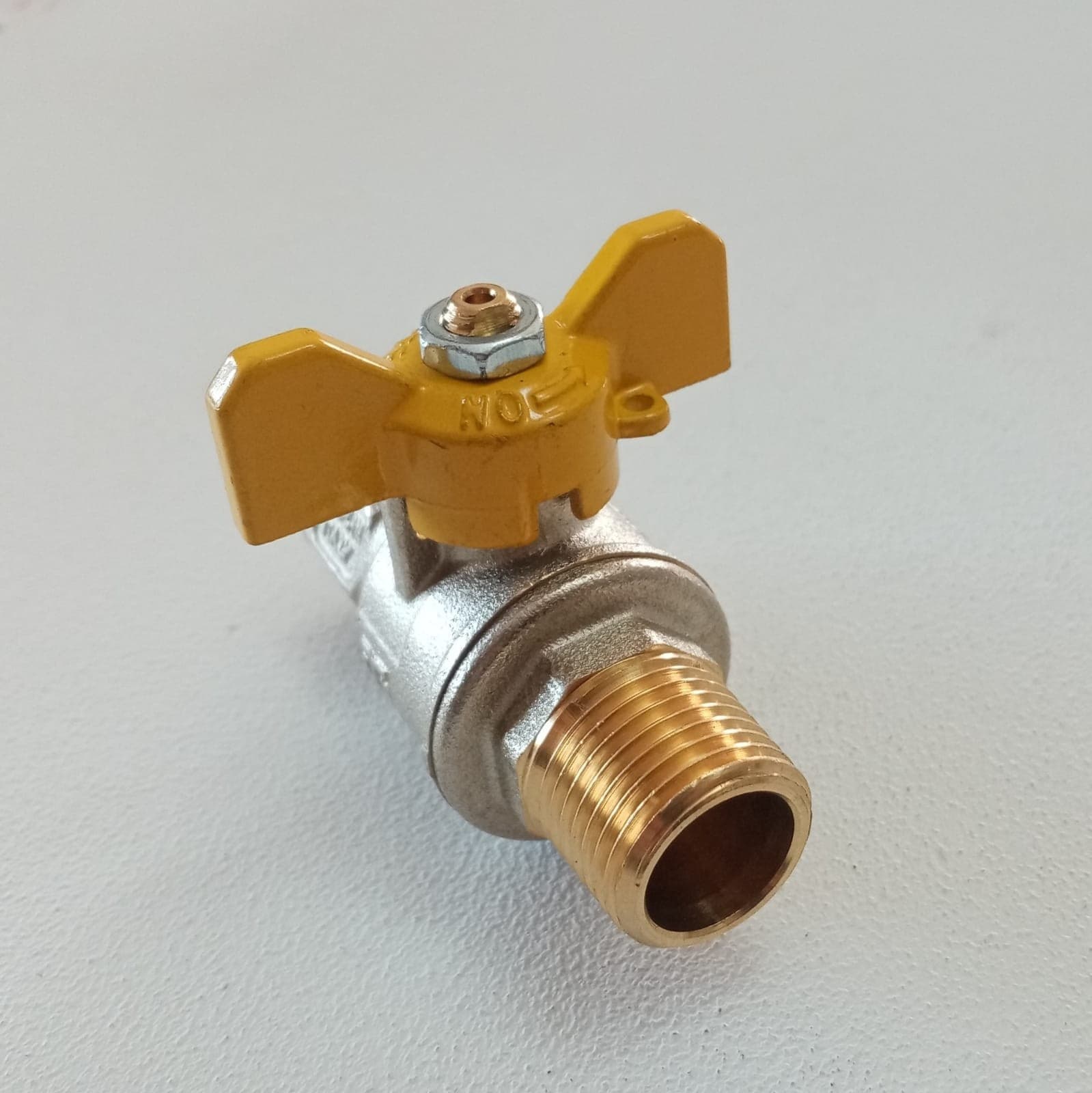 Tiemme 3/4" valvola a sfera saracinesca gas MF leva corta farfalla gialla in Valvole a sfera Aloiserw.com - Altomonte, commercioVirtuoso.it