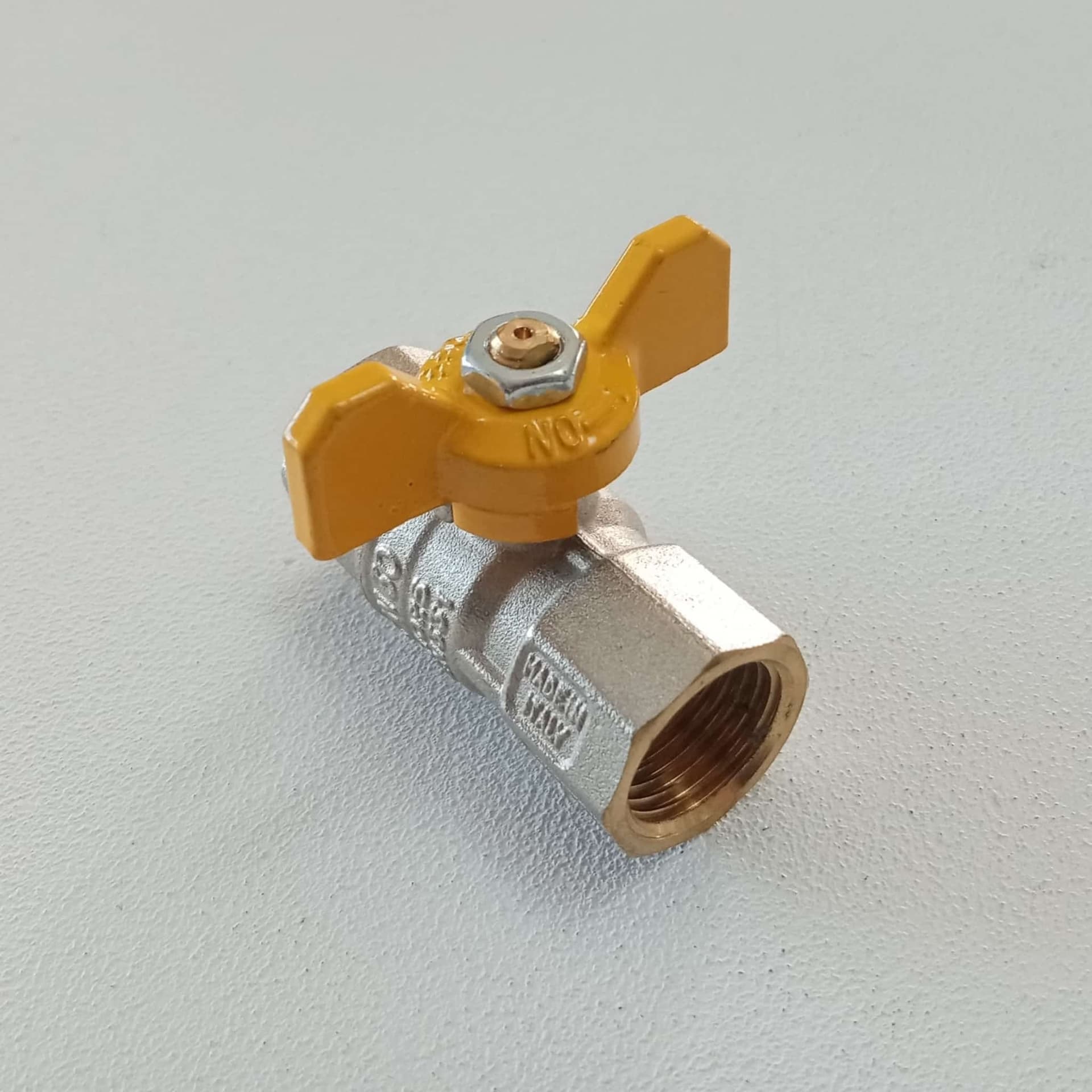 Tiemme 1" valvola a sfera saracinesca gas FF leva corta farfalla gialla in Valvole a sfera Aloiserw.com - Altomonte, commercioVirtuoso.it