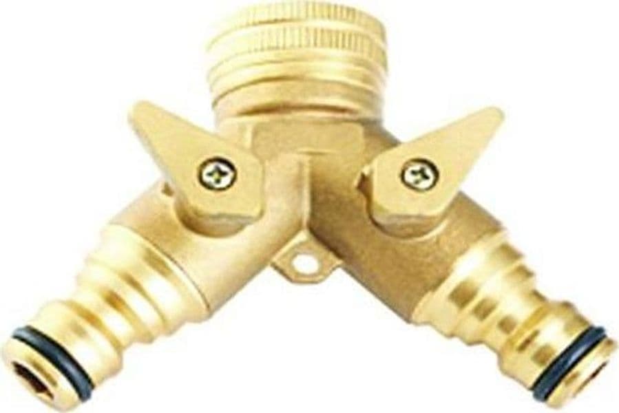 PRESA A RUBINETTO IN OTTONE DUE INNESTI RAPIDI femmina 3/4 IRRIGAZIONE in prodotto EuroStore07 - Alatri, commercioVirtuoso.it