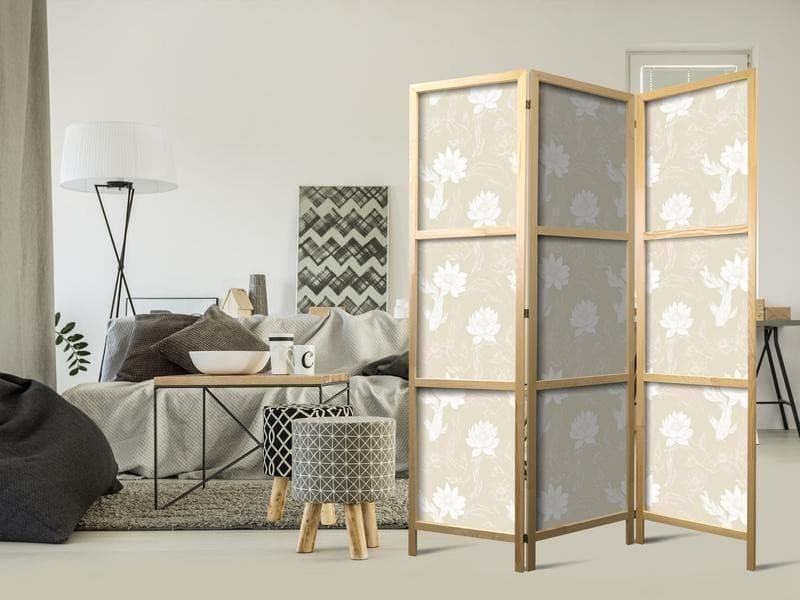 Paravento giapponese Pesci e ninfee 3 ante in Paraventi Collezione Casa - Trebisacce, commercioVirtuoso.it