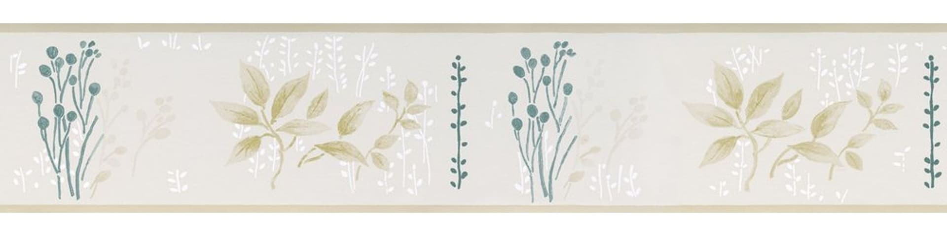 AS Création - BORDO DECORATIVO AUTOADESIVO 5 MT CON FOGLIE BEIGE/VERDE in Bordi per carta da parati Stockdoc - Terni, commercioVirtuoso.it