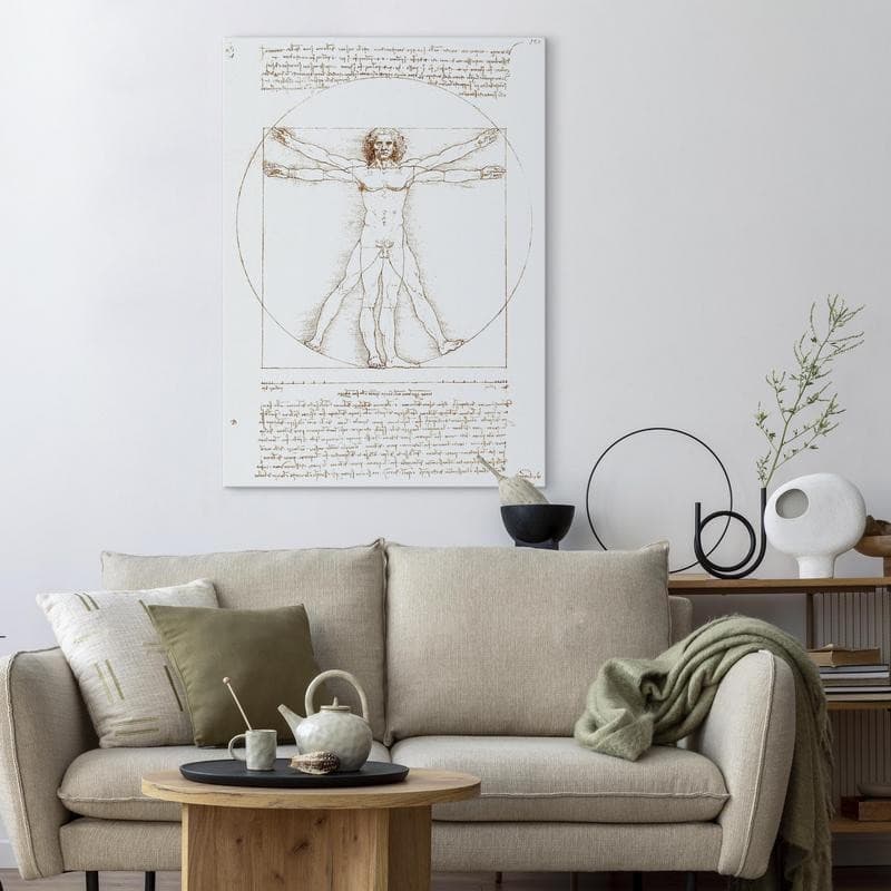Quadro - Vitruvian Man (Proportions of the human body according to Vitruvius) in Poster e stampe Collezione Casa - Trebisacce, commercioVirtuoso.it