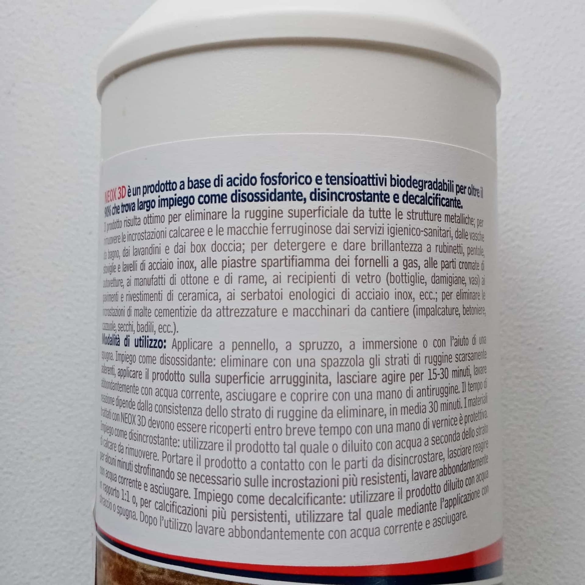 Neox 3D 750ml disossidante decalcificante disincrostante in Disincrostanti e decalcificanti Aloiserw.com - Altomonte, commercioVirtuoso.it