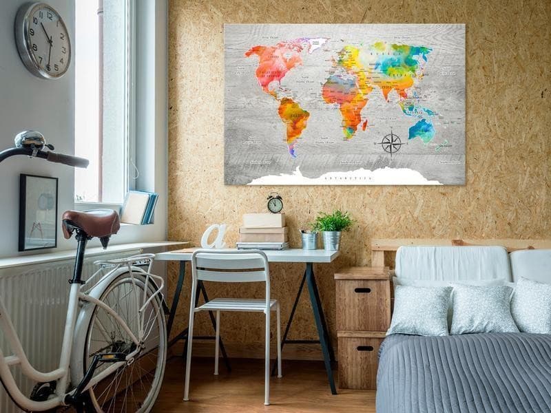 Quadro di sughero - Multicolored Travels in Bacheche Collezione Casa - Trebisacce, commercioVirtuoso.it