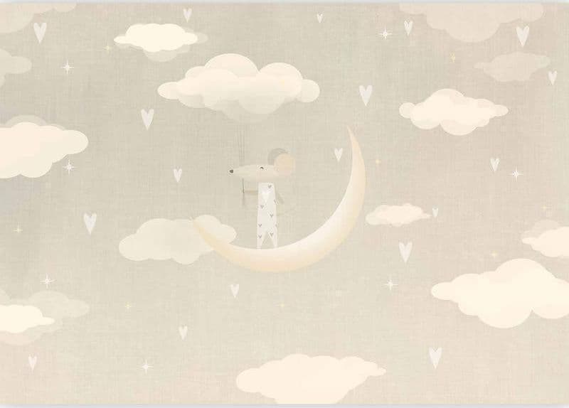 Carta da parati - Mouse on the Moon in Carta da parati Collezione Casa - Trebisacce, commercioVirtuoso.it