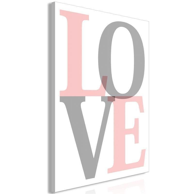 Quadro - Grey Love (1 Part) Vertical in Poster e stampe Collezione Casa - Trebisacce, commercioVirtuoso.it