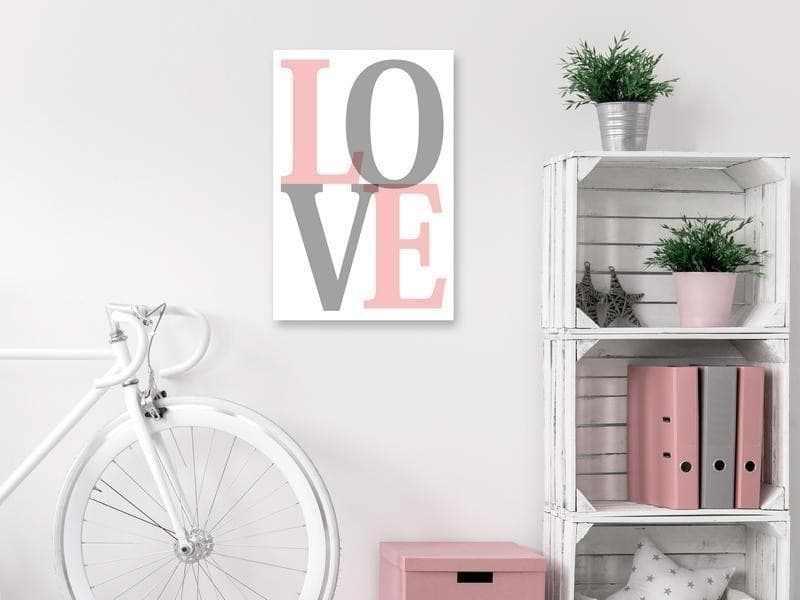 Quadro - Grey Love (1 Part) Vertical in Poster e stampe Collezione Casa - Trebisacce, commercioVirtuoso.it