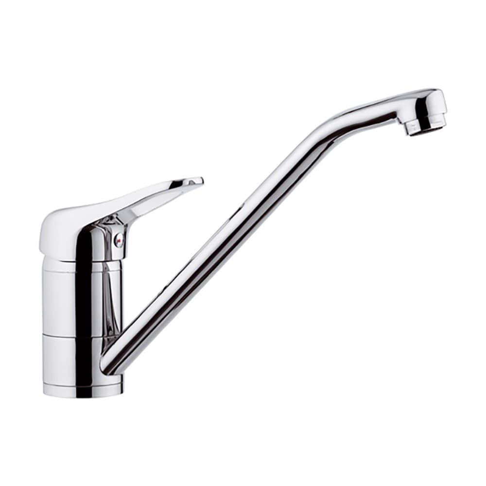 Remer serie Kiss miscelatore per lavello canna bassa monocomando finitura cromata lucida
