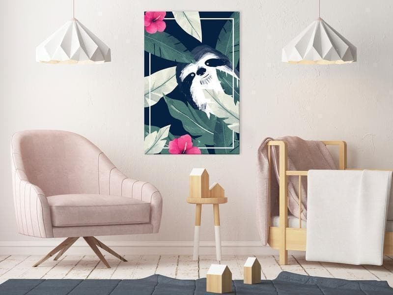 Quadro - Sloth in the Tropics (1 Part) Vertical in Poster e stampe Collezione Casa - Trebisacce, commercioVirtuoso.it