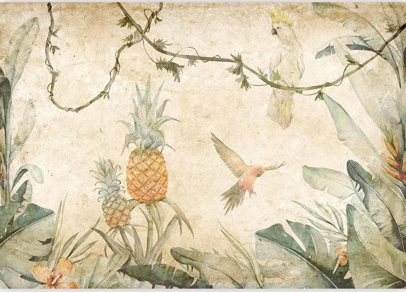 Carta da parati - Parrots in the Jungle in Carta da parati Collezione Casa - Trebisacce, commercioVirtuoso.it
