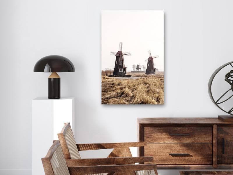 Quadro - Wooden Windmill (1 Part) Vertical in Sculture a parete Collezione Casa - Trebisacce, commercioVirtuoso.it