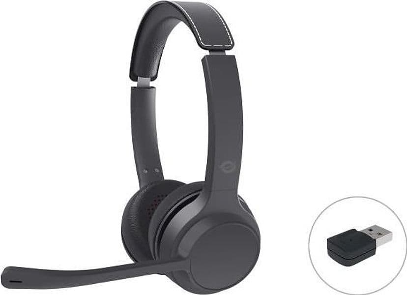 Conceptronic polona04ba cuffia e auricolare cuffie con cavo e senza cavo a padiglione musica e chiamate usb tipo-c bluetooth nero