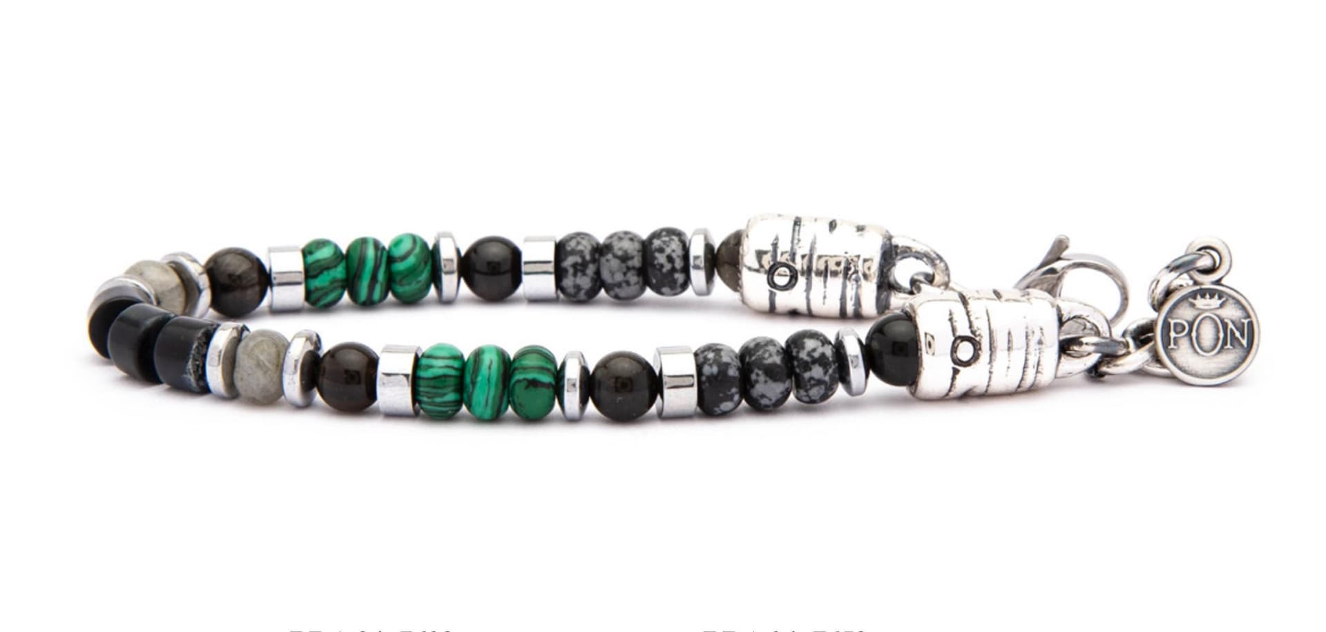 Portonovo    Bracciale Genesi dischetto Malachite Grigio Variegato in Bracciali Alba Gioielli - Casoria, commercioVirtuoso.it