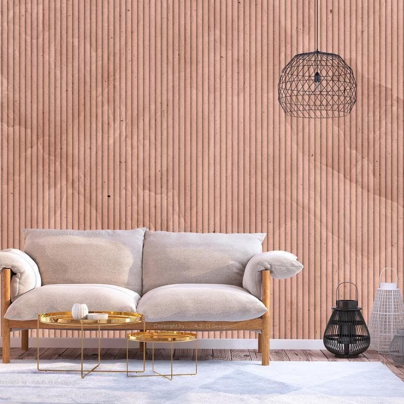 Carta da parati - Pink reed - solid background with textured vertical stripes with pattern in Carta da parati Collezione Casa - Trebisacce, commercioVirtuoso.it