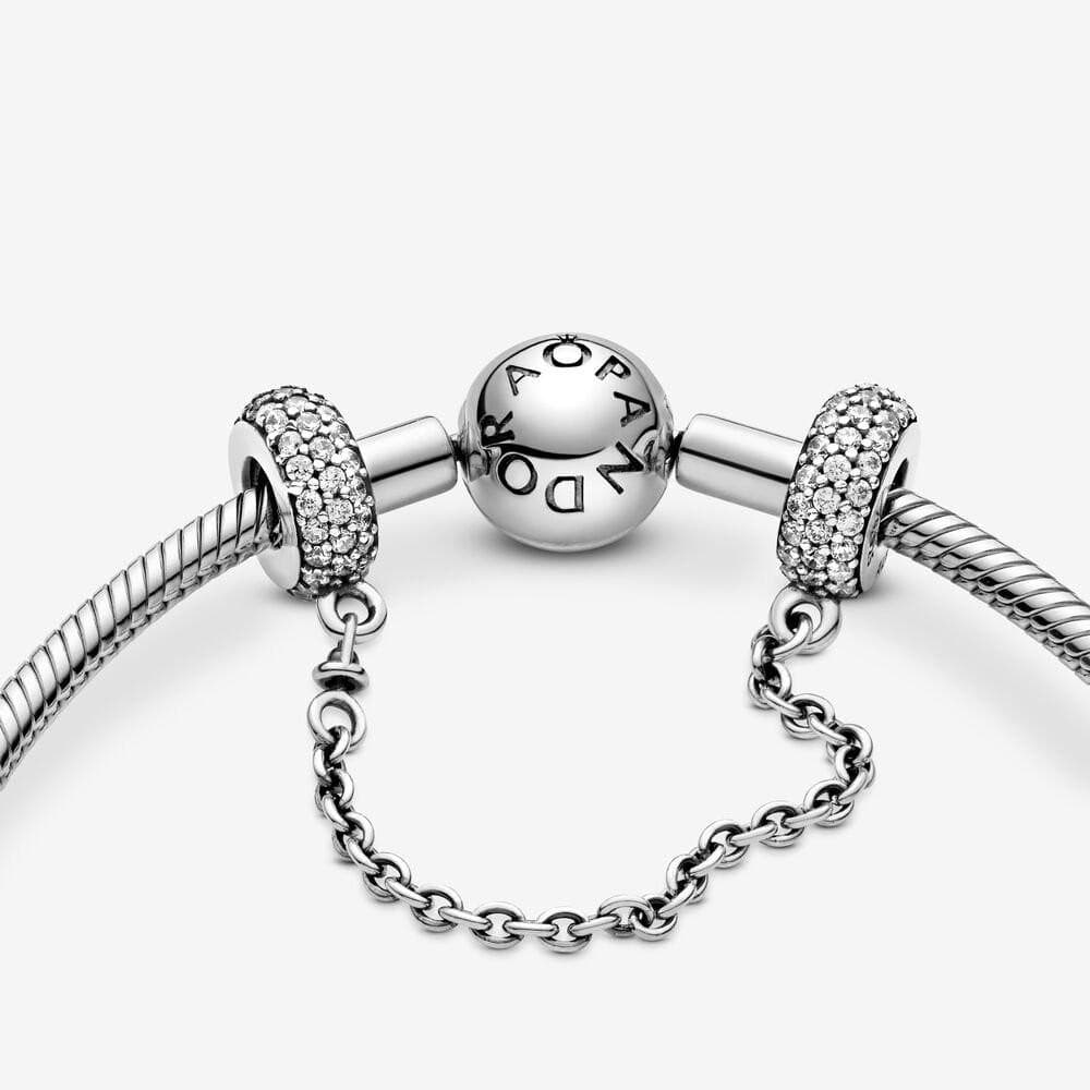 PANDORA Catena di sicurezza con pavé scintillante in Bead Charm Alba Gioielli - Casoria, commercioVirtuoso.it