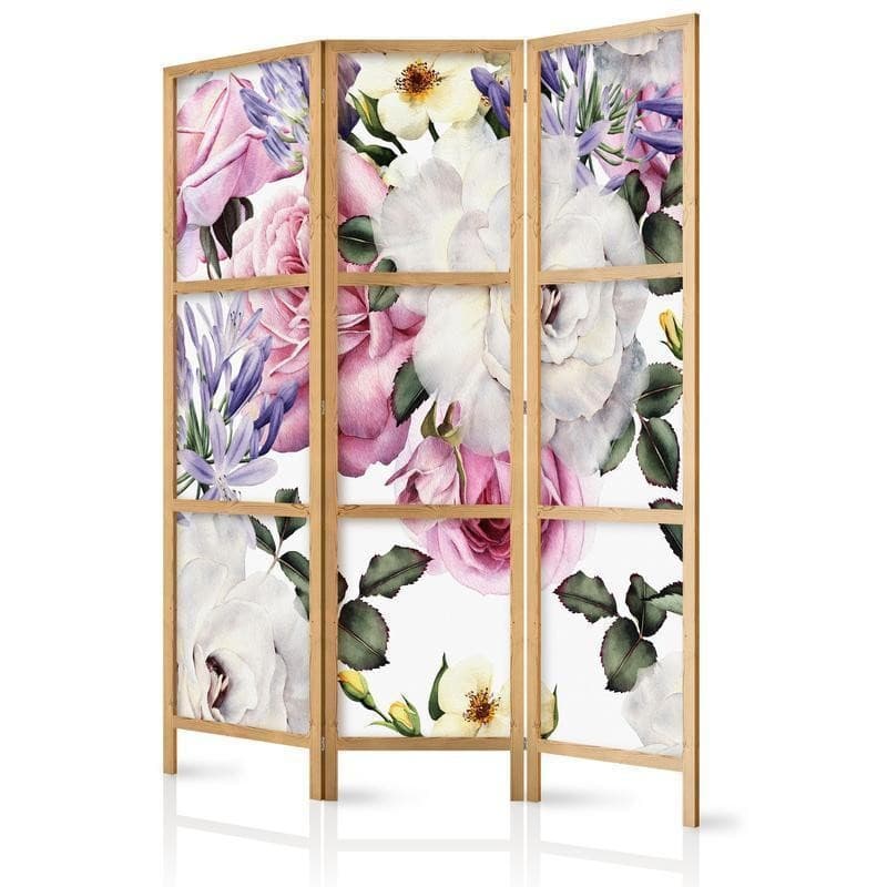 Paravento giapponese Fiori primaverili 3 ante